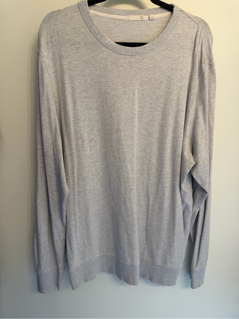 Light Grey Crewneck Sweater - Men's Casual Pullover